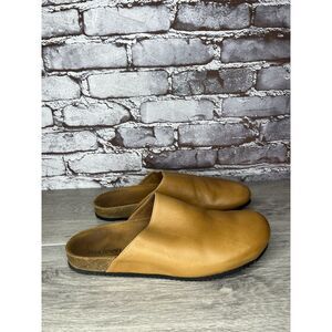 3sixteen Vibram Tan Brown Leather Mules Flat Shoes Women’s Sz 11M/42EU Men 9M US